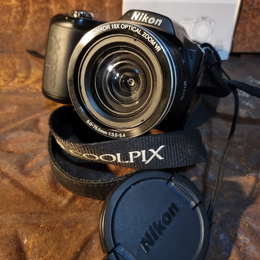 Nikon COOLPIX L100 Black Digital Camera with 15x Zoom
